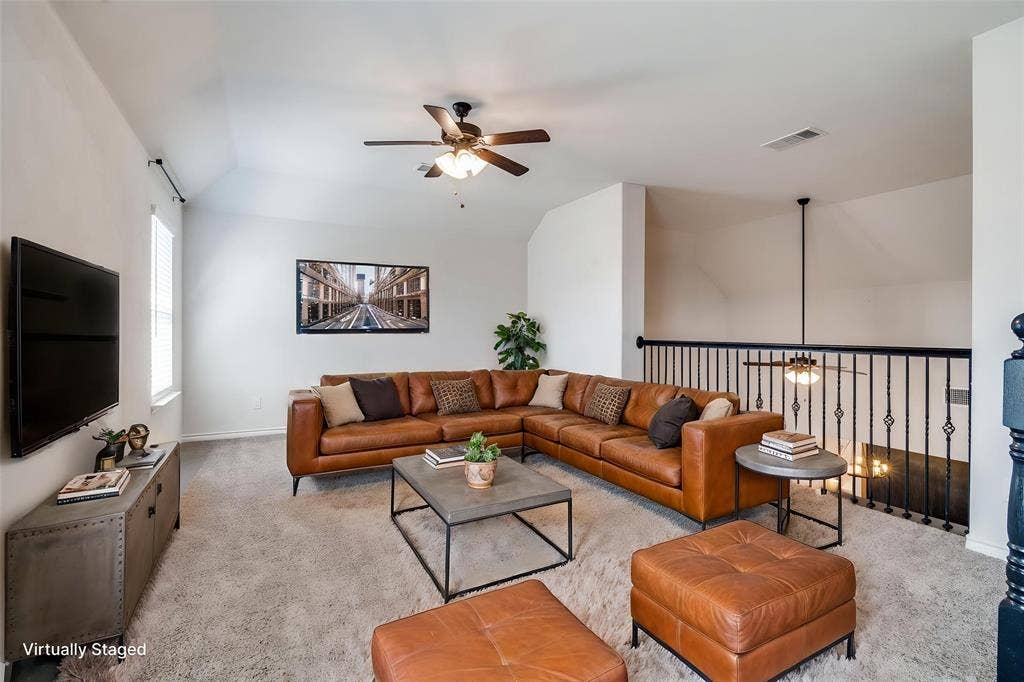 3094 Maverick Drive, Heath, TX 75126 Upstairs you enter to the oversized game room or second living area