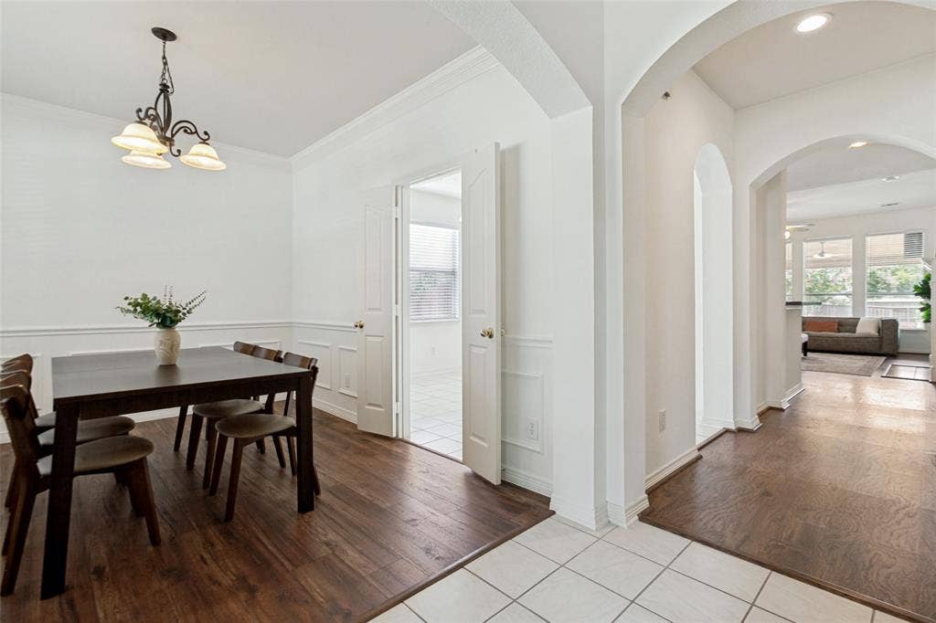162 Shelby Trace, Murphy, TX 75094 Formal dining room with new LVP flooring