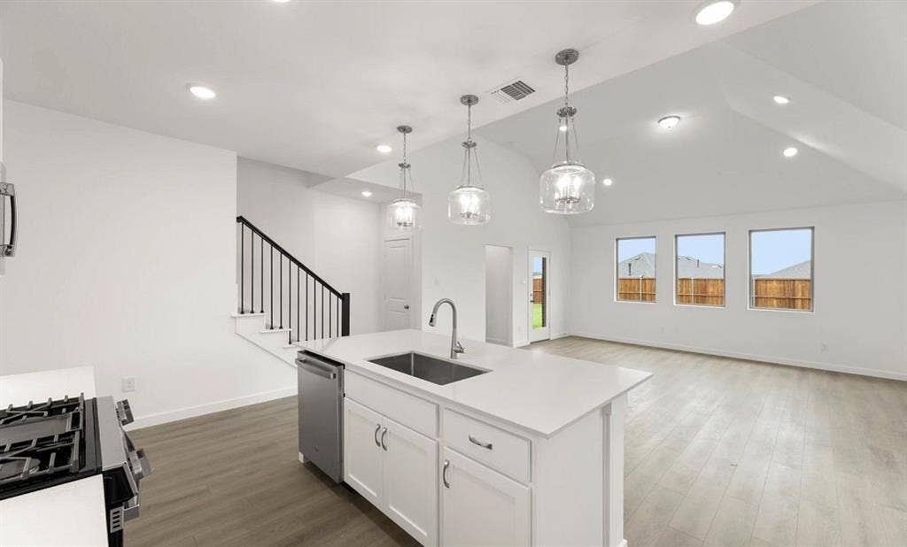 2206 Franklin Street, Princeton, TX 75407 Open Kitchen-Living-Dining Room Representative Photo featuring the Timeless Collection