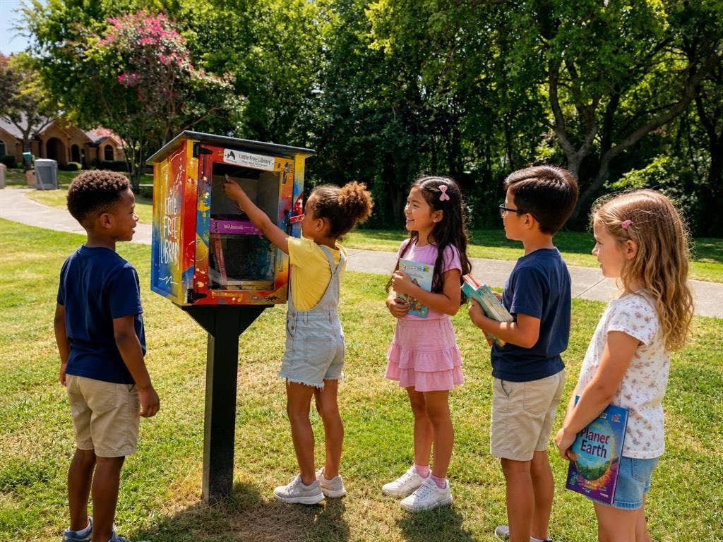 Community share a book library