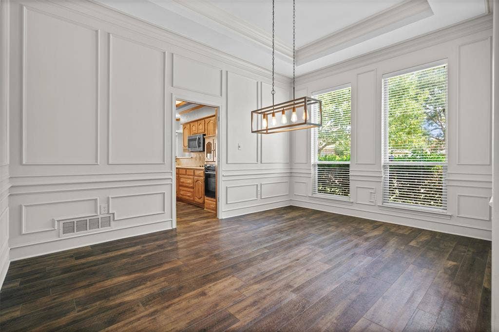 2112 Evergreen Drive, Plano, TX 75075 Formal Dining Room with high ceilings