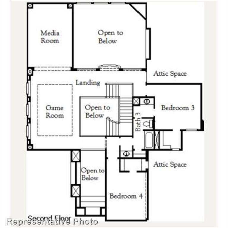3524 Birdstone Court, Celina, TX 75009 Marietta Second Floor Plan
