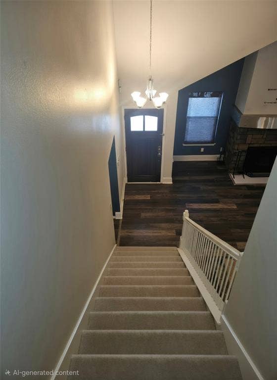 1402 Signet Drive, Euless, TX 76040 Carpeted staircase with white baluster railing