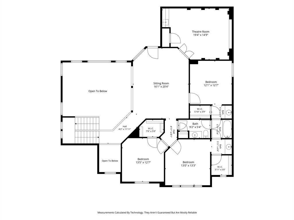 1021 Bandelier Drive, Allen, TX 75013 Second level floorplan