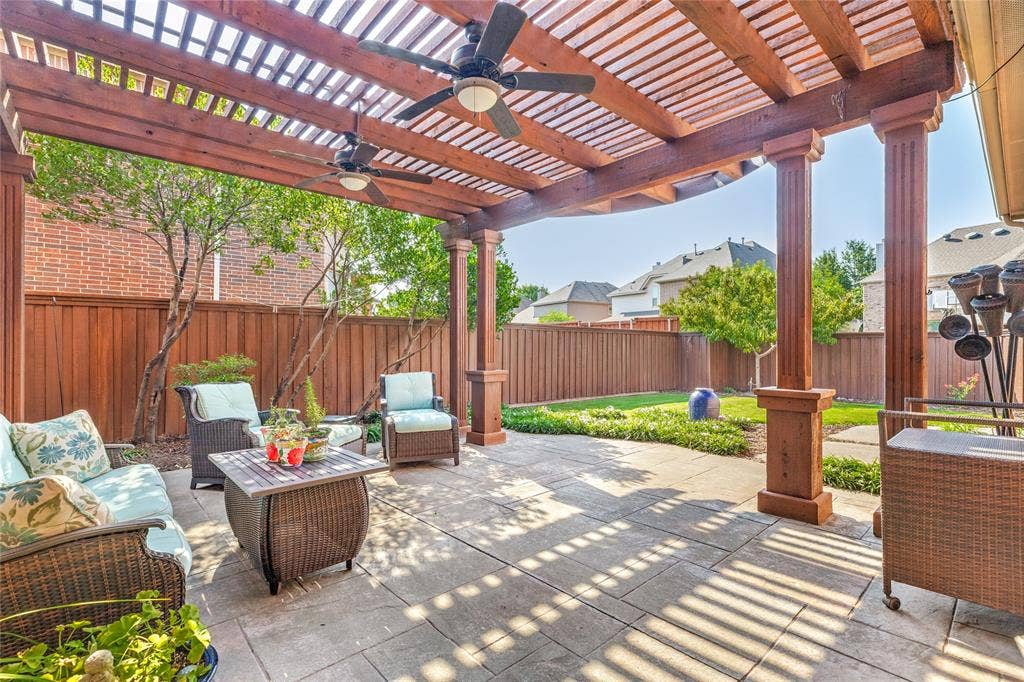 1021 Bandelier Drive, Allen, TX 75013 Backyard Pergola covered patio-pergola