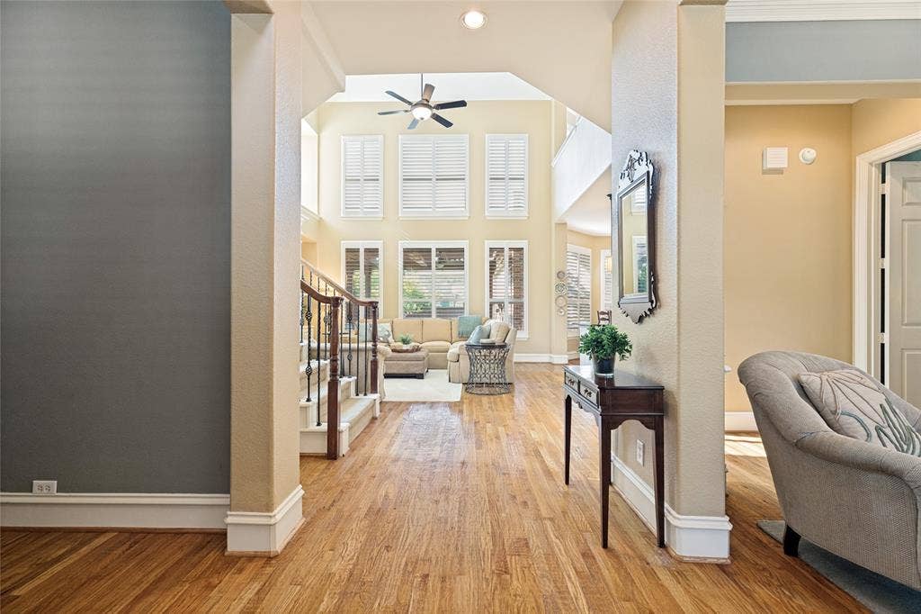 1021 Bandelier Drive, Allen, TX 75013 View of lower floor from foyer looking to back of home