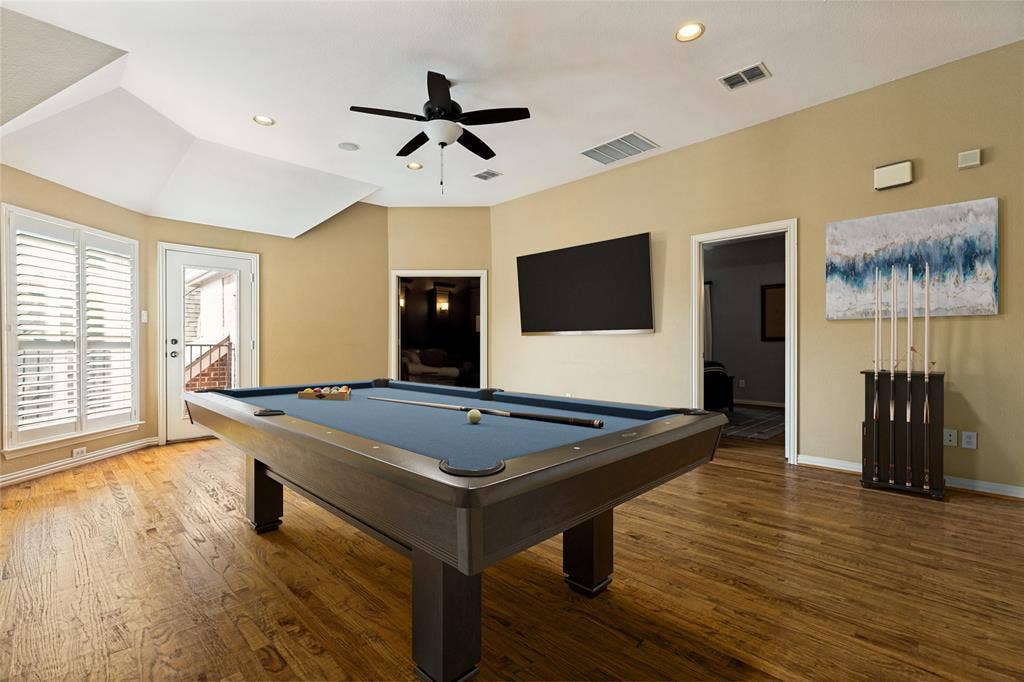 1021 Bandelier Drive, Allen, TX 75013 Virtually Staged! HUGE Gameroom Up w Hardwood flooring and door to balcony!