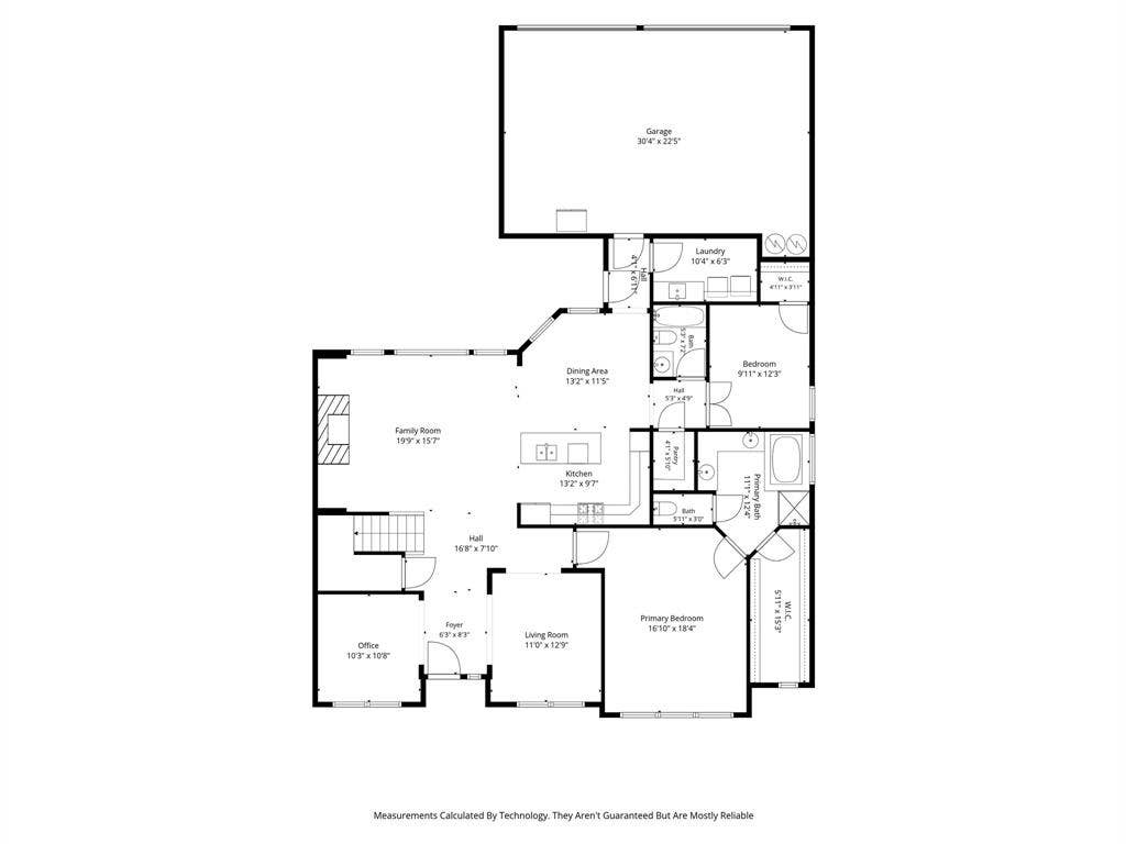 1021 Bandelier Drive, Allen, TX 75013 First level floorplan