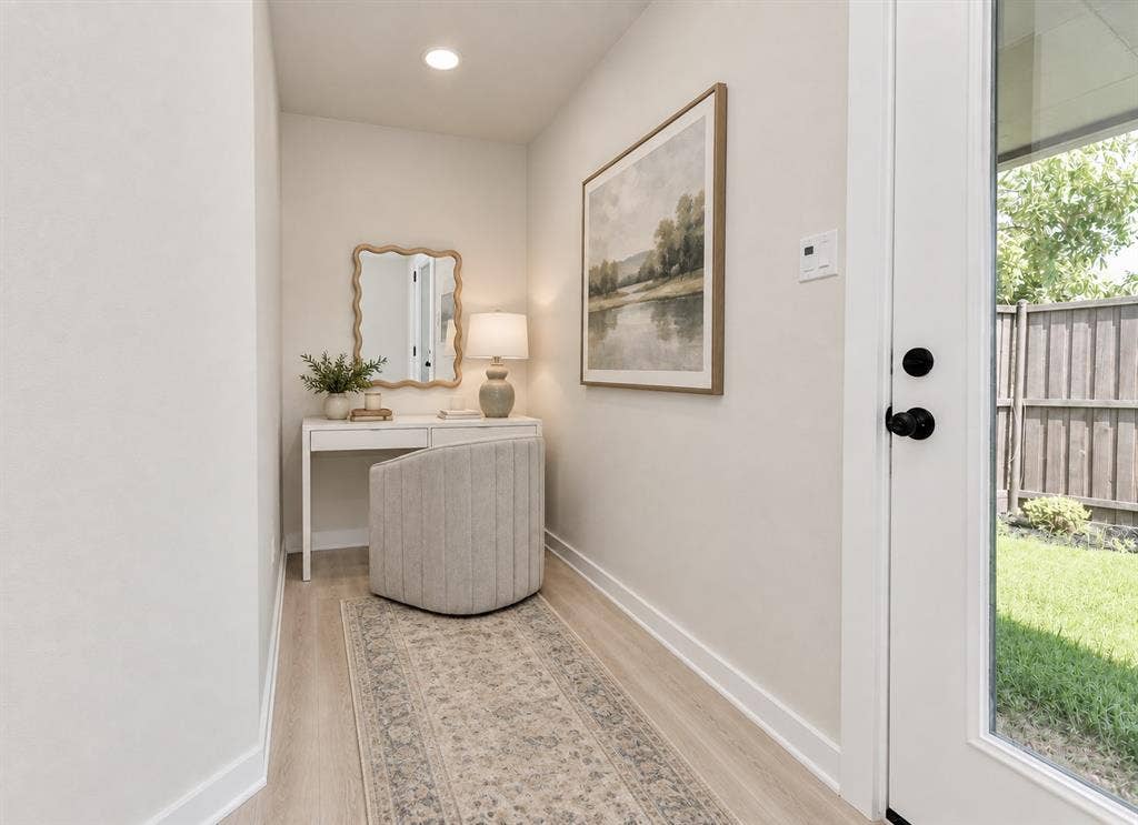 Writing/Reading Nook in Primary Bedroom with door to private sanctuary/yard