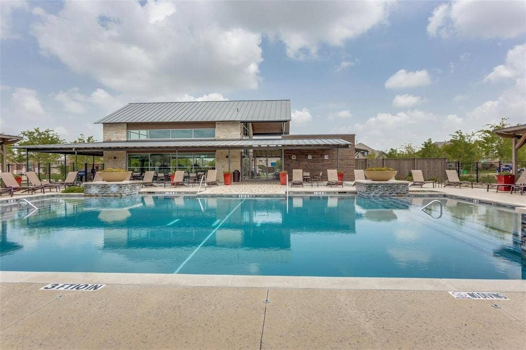 1709 Belton Drive, Prosper, TX 75078 Resort-style swimming pool with concrete decking