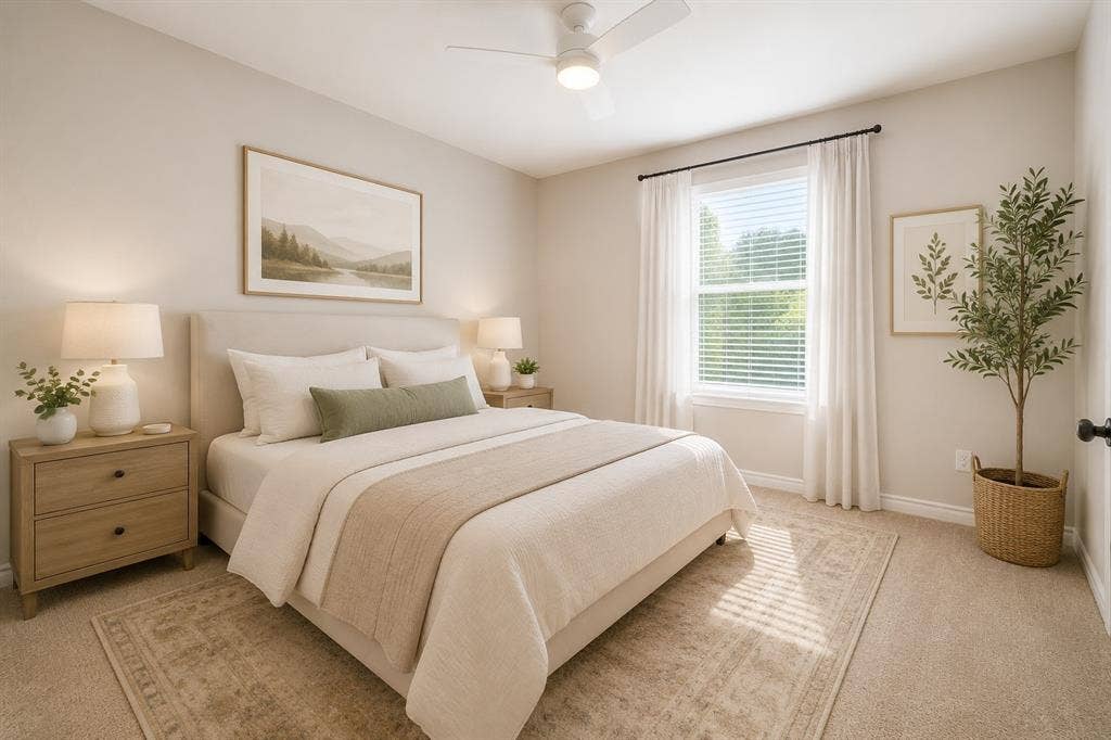 1709 Belton Drive, Prosper, TX 75078 Neutral wall tones and plush carpet flooring create a serene atmosphere