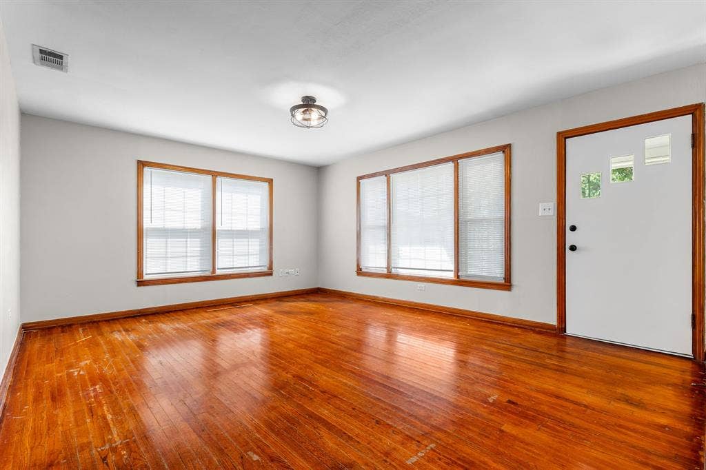 3325 Windsor Avenue, Waco, TX 76708 Living Area with original hardwood floors