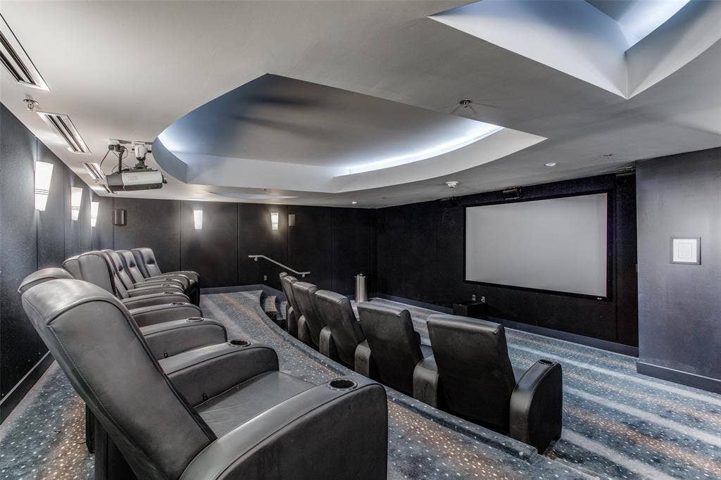 1200 Main Street, #1703, Dallas, TX 75202 Building theater is located on the mezzanine level