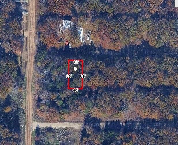 LOT 919 Tahoka Road, Mabank, TX 75156 Aerial Map. Displaying the property's boundaries with dimensions