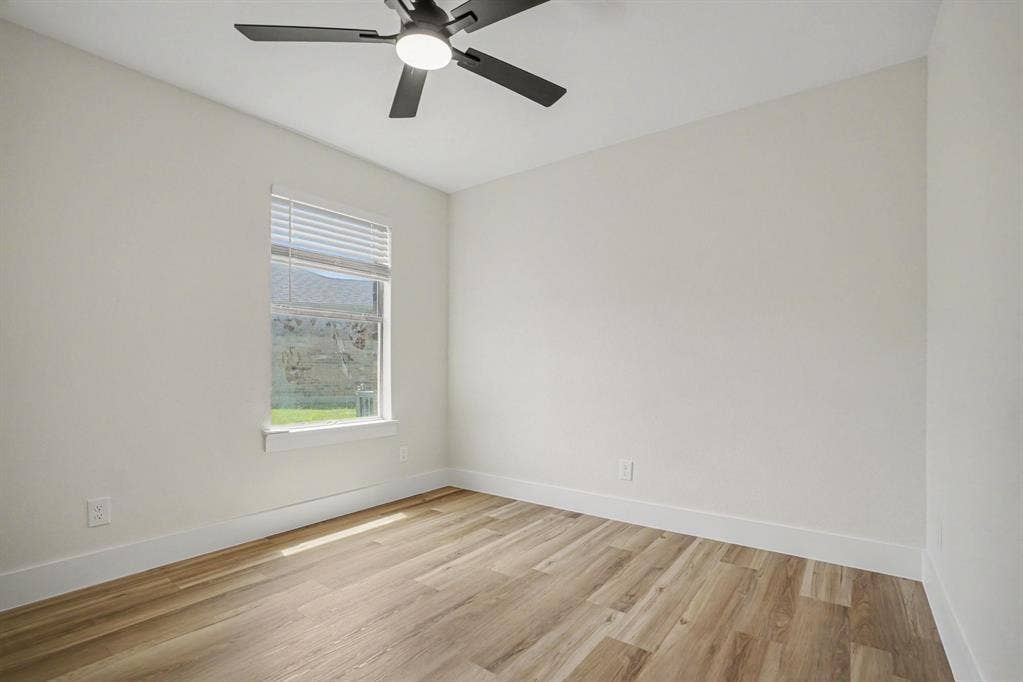 Bedroom #4 separate from the other two bedrooms.