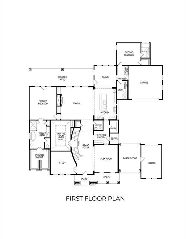 5098 Ivybridge Drive, Parker, TX 75002 Kingston PC First Floor Plan