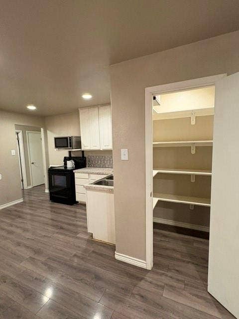 Walk in pantry in kitchen