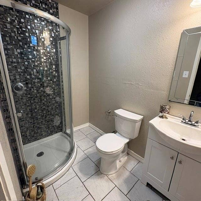 Primary bathroom with shower
