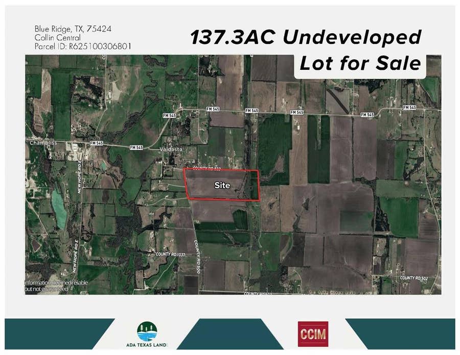 Property photo for TBD 137.3AC County Road 832, Blue Ridge, TX