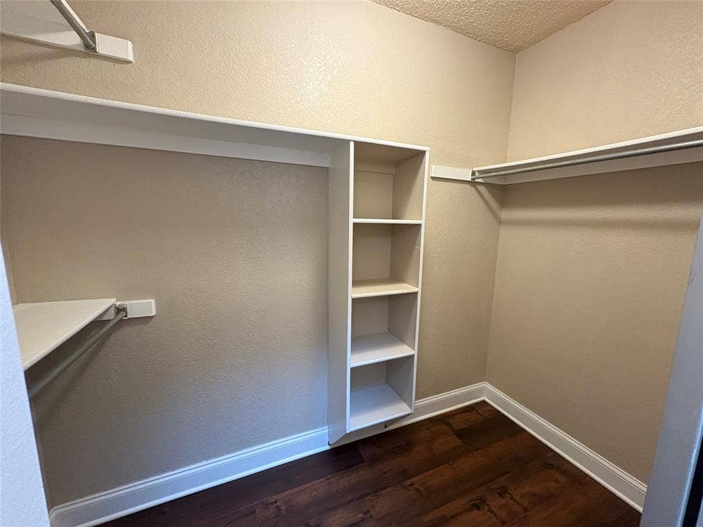 Walk in primary closet