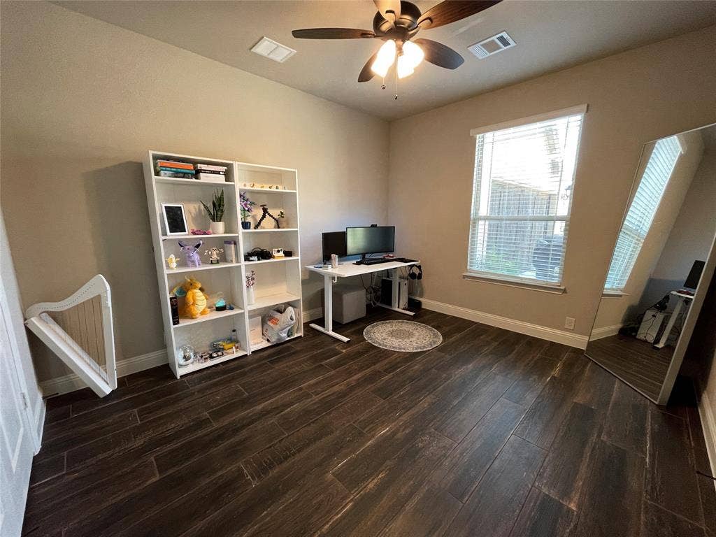 Office with French Doors, downstairs