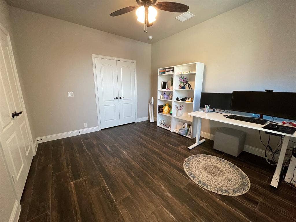 Office with French Doors, downstairs
