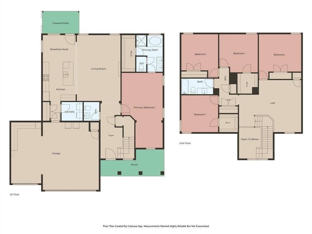 2816 Brosnan Road, Waco, TX 76655 Downstairs and Upstairs Floor Plan