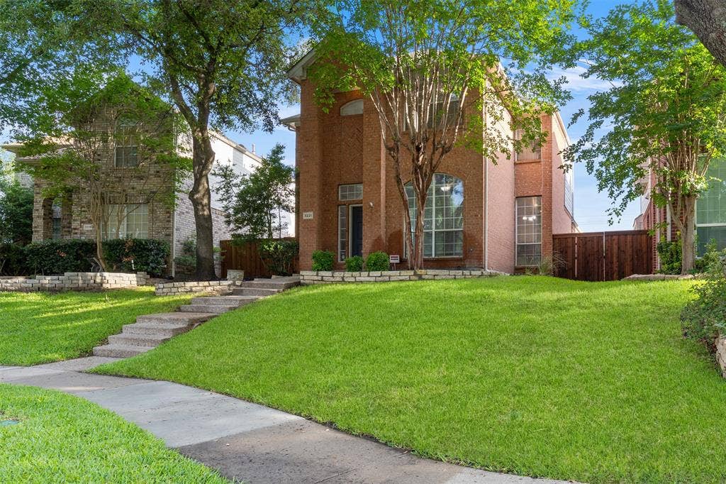 3221 Corning Drive, Plano, TX 75023 Lots of shade and beautiful trees in front.