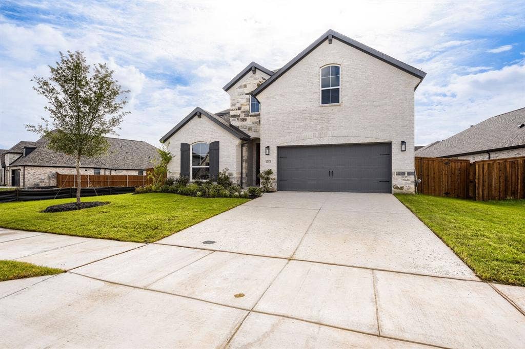 1281 White Pine Drive, Haslet, TX 76052 Stone and stucco exterior with dark trim accents