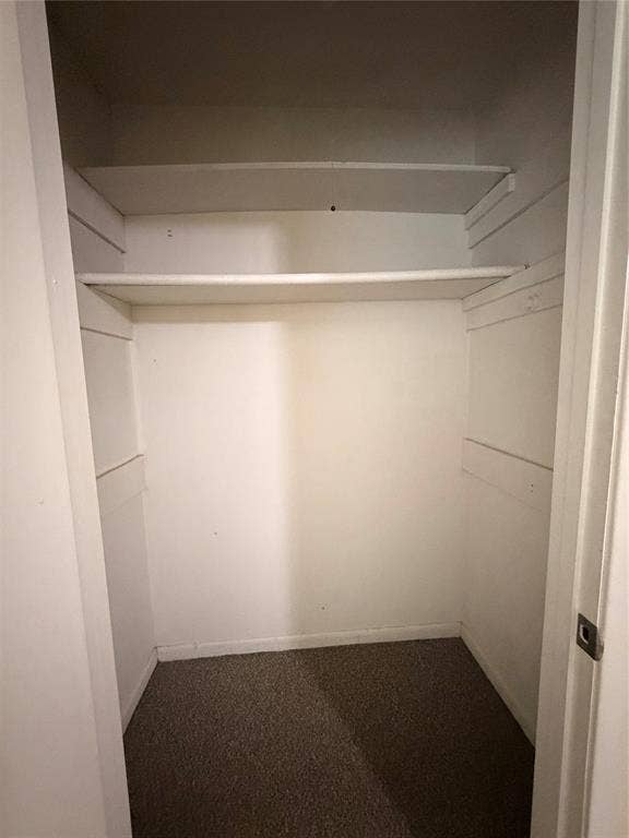 5106 Reiger Avenue, Dallas, TX 75214 Storage closet featuring dual built-in shelves and neutral-toned carpeting