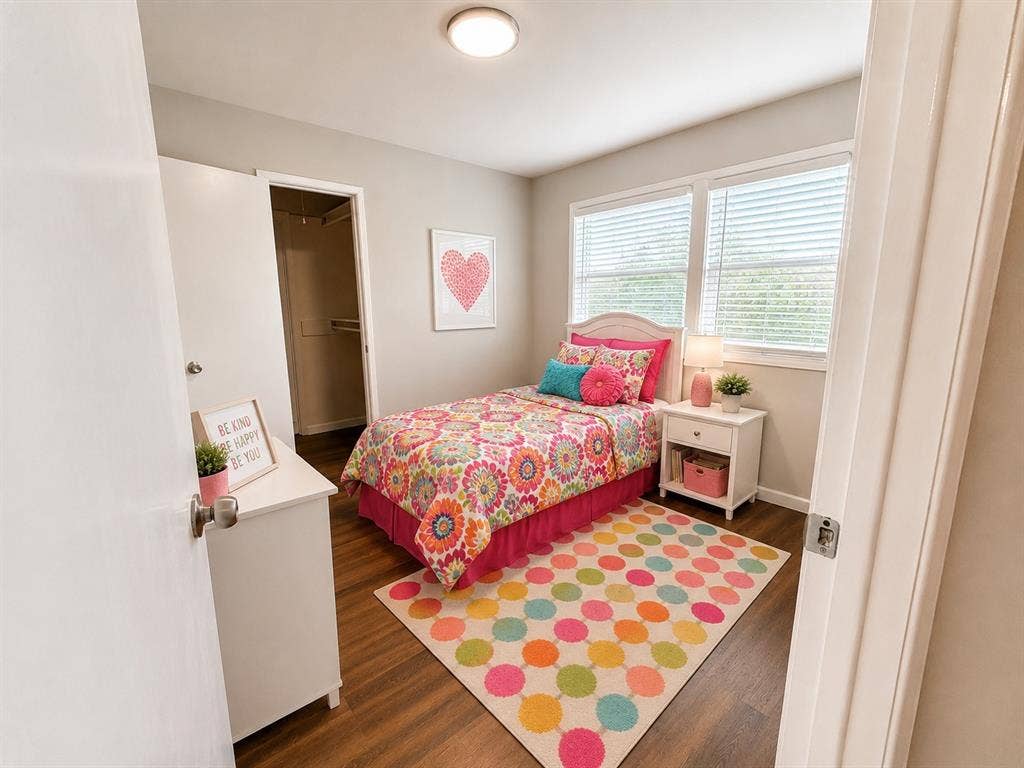 901 Melrose Drive, Richardson, TX 75080 Virtually staged secondary bedroom
