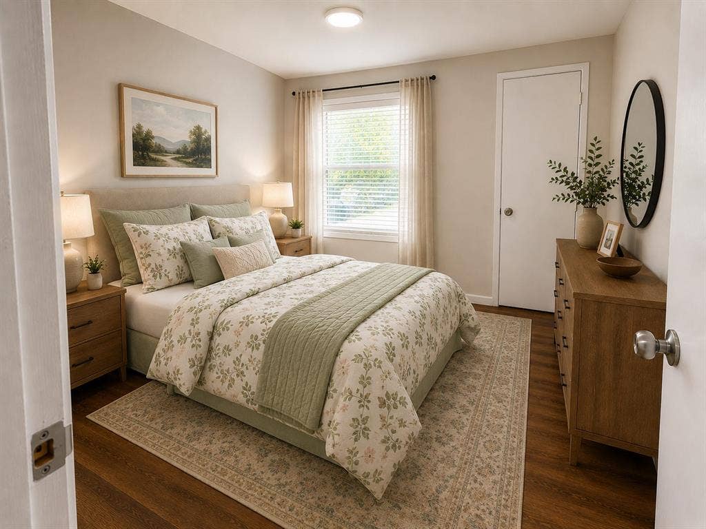 901 Melrose Drive, Richardson, TX 75080 Virtually staged secondary bedroom