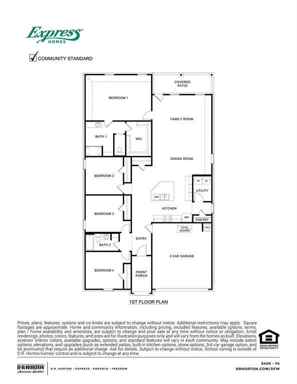 401 Banner Avenue, Royse City, TX 75189 Floor plan