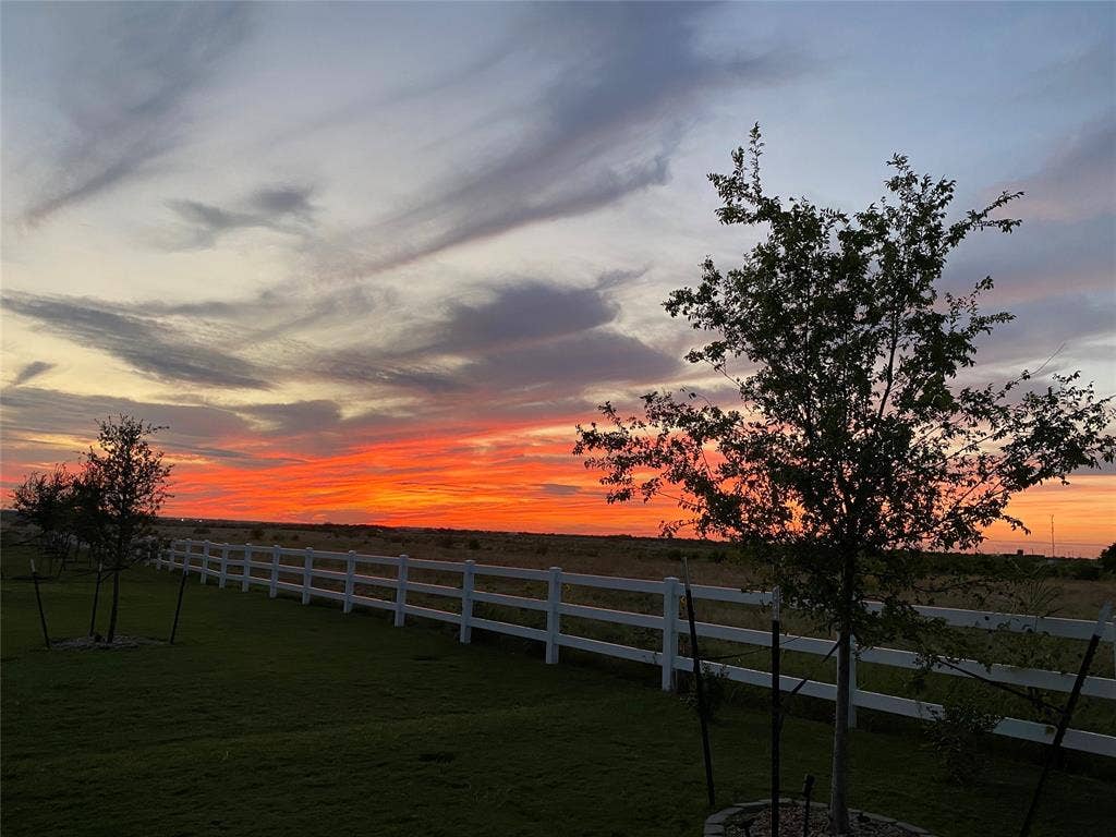 Sunset from Blue Granite Backyard