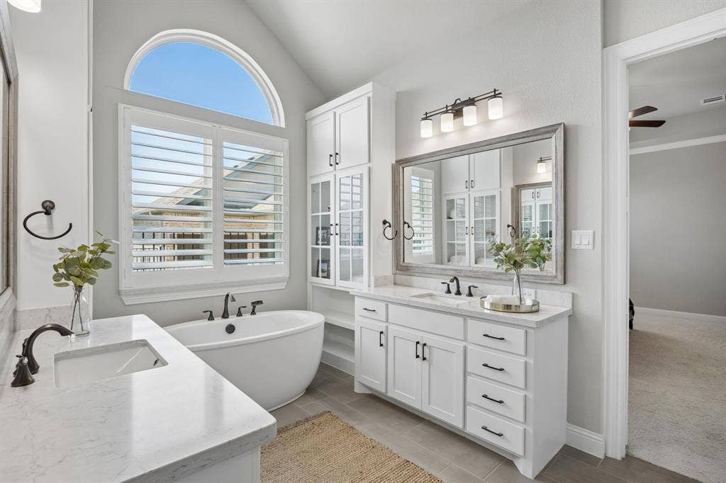 1107 Maverick Drive, Allen, TX 75013 Large soaking tub, dual vanities and walk in closet