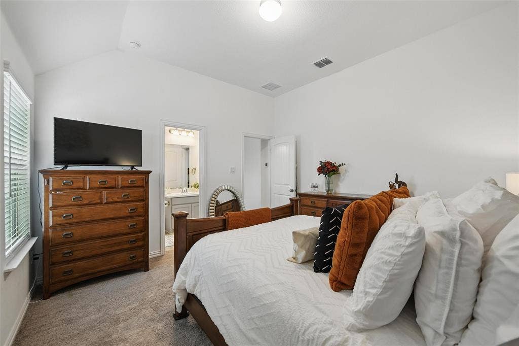 1477 Shooting Star Drive, Haslet, TX 76052 Upstairs bedroom No. 2 with bathroom access, and off the upstairs living room