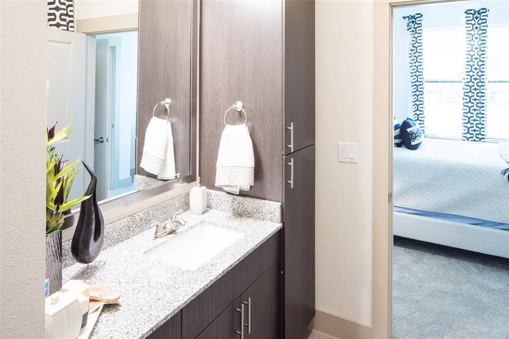 901 N Zang Boulevard, #101, Dallas, TX 75208 Bathroom featuring vanity