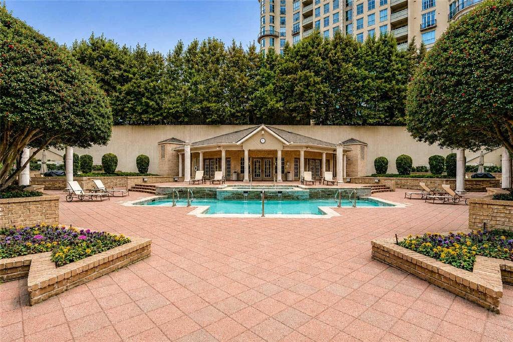 3400 Welborn Street, #318, Dallas, TX 75219 The Wyndemere - 3400 Welborn Street - Pool & Patio Area & Fitness Center - www.3400welborn318.com
