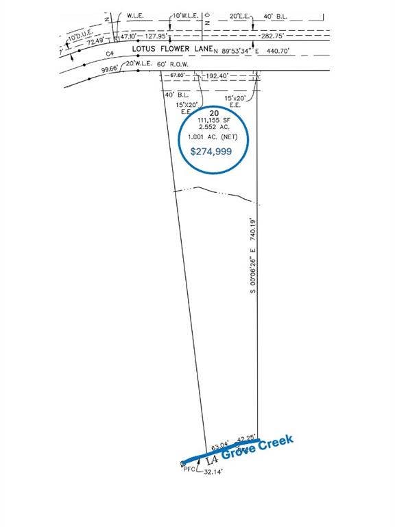 Property photo for Lot 20 Bk A Lotus Flower Lane, Waxahachie, TX