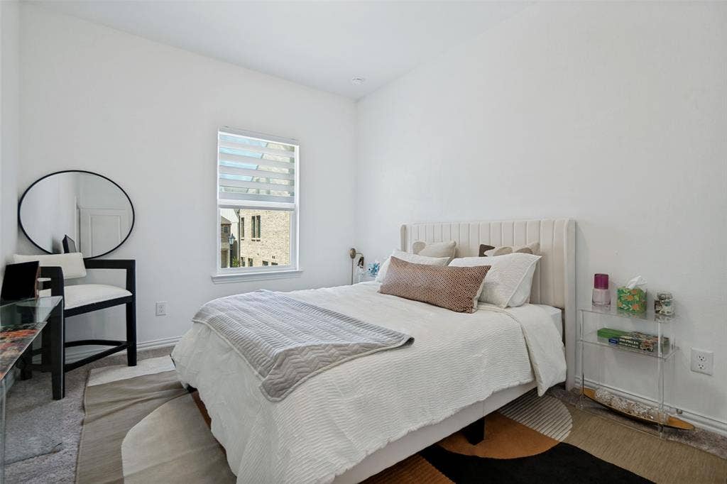 7536 Laburnam Road, Dallas, TX 75228 Recessed lighting, window with horizontal blinds, and a neutral color palette