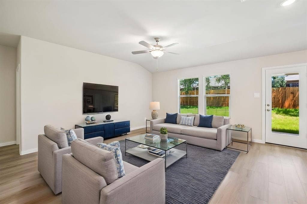 2138 Longchamp Lane, Seagoville, TX 75159 Photo is not of the actual home, but is an inspirational photo of builder’s model home and may depict options, furnishings, and/or decorator features that are not included.