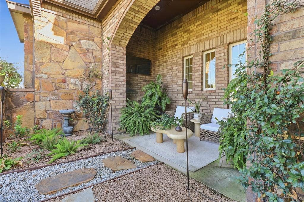 623 Calm Water Cove, Princeton, TX 75407 Front Garden Brick
