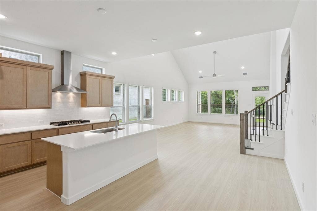 4713 Starlight Drive, McKinney, TX 75071 Kitchen in the Monet II home plan by Trophy Signature Homes – REPRESENTATIVE PHOTO