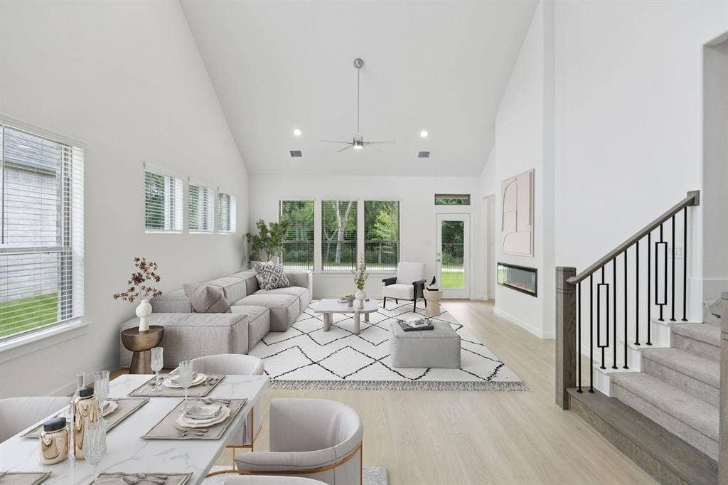 4713 Starlight Drive, McKinney, TX 75071 Living Room in the Monet II home plan by Trophy Signature Homes – REPRESENTATIVE PHOTO
