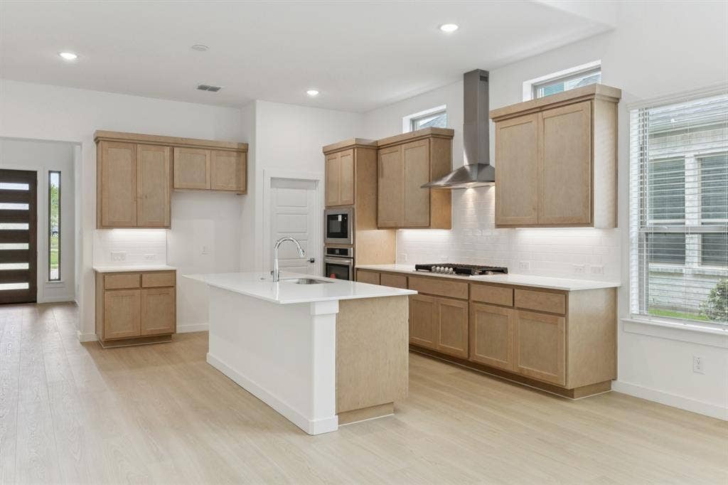 4713 Starlight Drive, McKinney, TX 75071 Kitchen in the Monet II home plan by Trophy Signature Homes – REPRESENTATIVE PHOTO