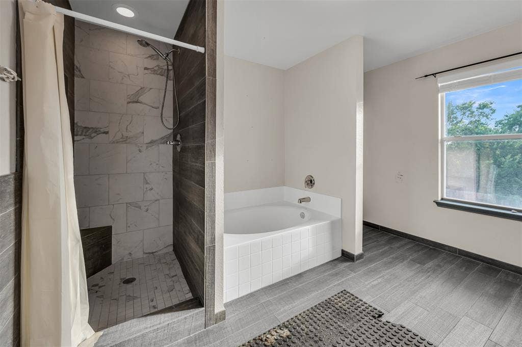 9017 Graywolf Ridge Trail, Fort Worth, TX 76244 Bathroom with plus walk in shower