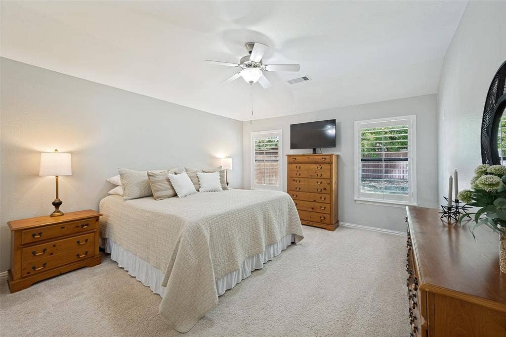 3707 Redwood Circle, Melissa, TX 75454 Well appointed room with Plantation shutters, and a ceiling fan