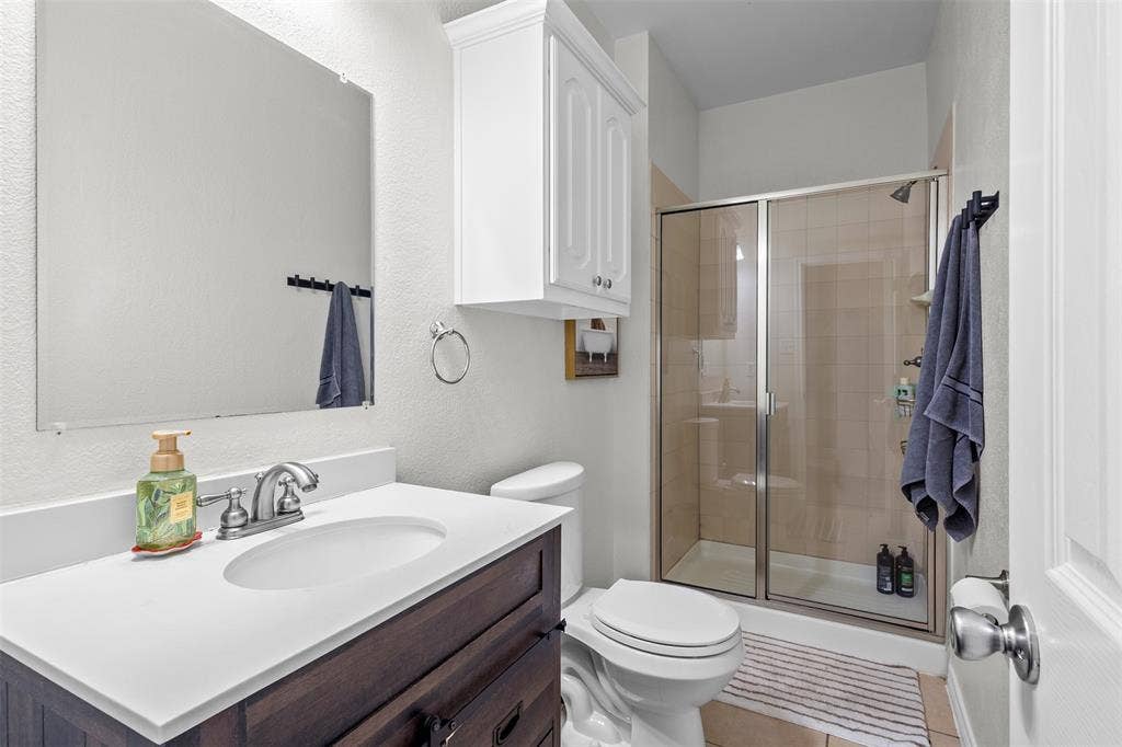 5413 Compassion Drive, Midlothian, TX 76065 Vanity with a white countertop and integrated sink