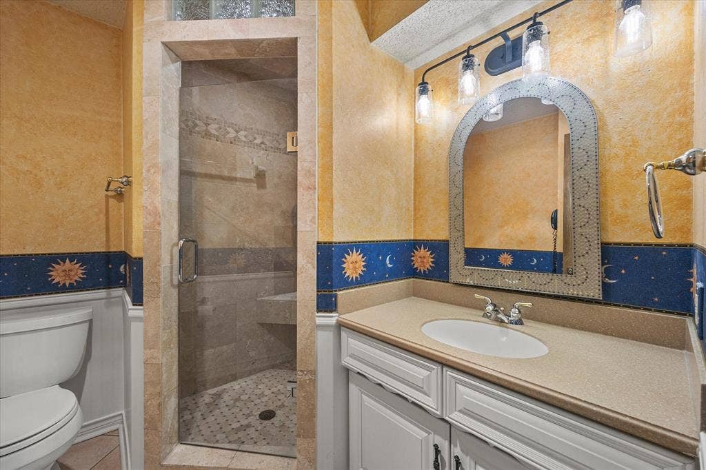 4001 Keele Drive, Garland, TX 75041 Bathroom located near the bedroom or game room area.