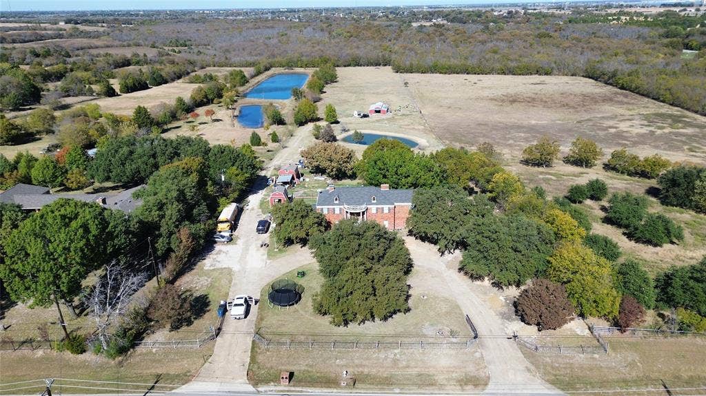 363 town east, Sunnyvale, TX 75182 Aerial view of property's location with a nearby body of water